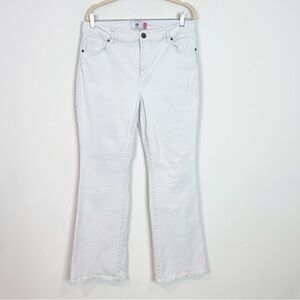 CABI WHITE FLARE TROUSER JEANS WOMENS SZ 14 STYLE 5880L